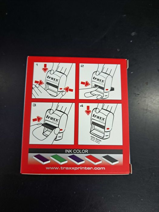 carimbo auto tintado marca traxx