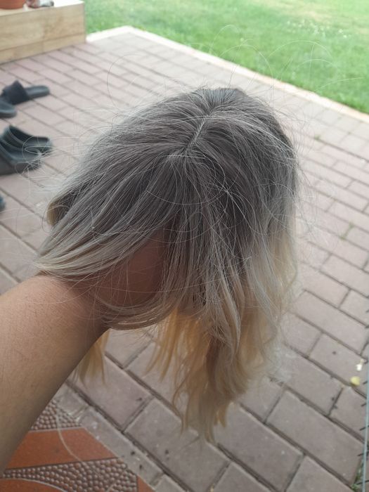 Peruka ombre Czarna blond