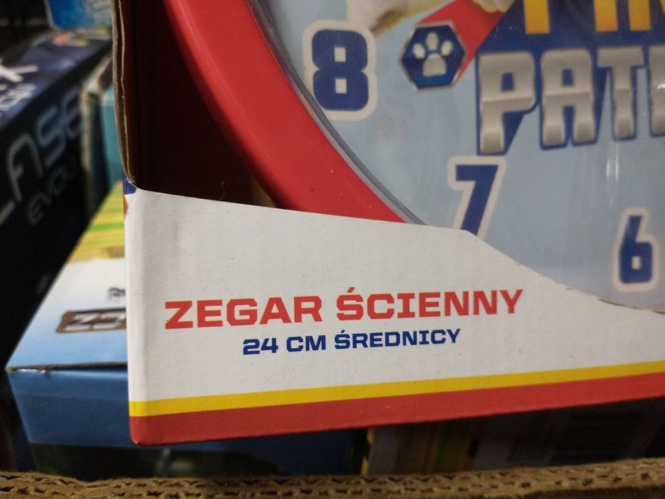 Nowy zegar dla dziecka na ścianę psi patrol