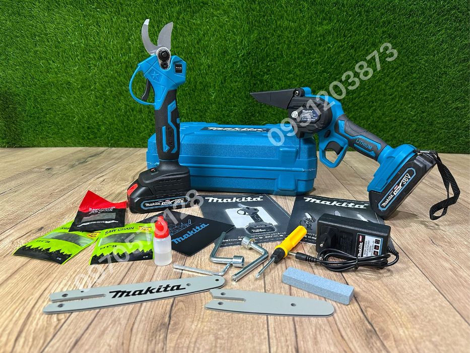 Набор садовый 2/1 Makita Мини пилка BCS36V + Секатор DMT50BL 36V 6Ah