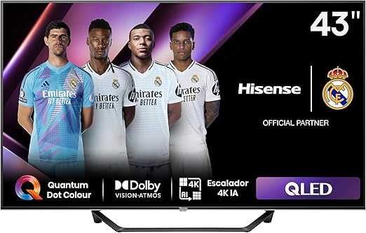 hisense 43a7nq 43" qled 4k uhd smart tv dolby vision alexa