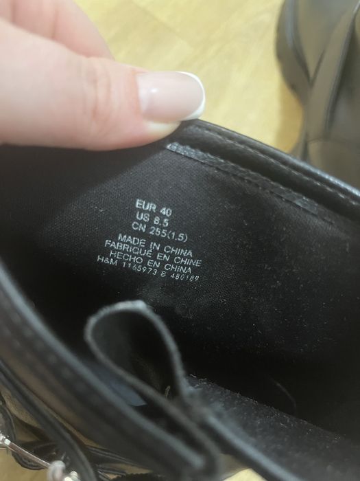 Чоботи H&M 40/25.5 см устілка