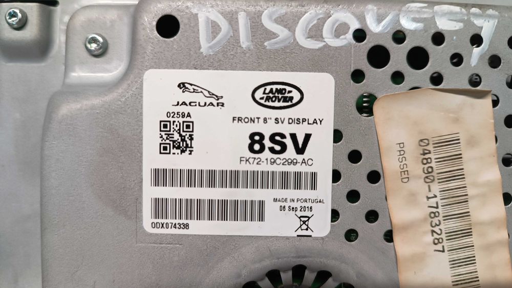ECRÃ MULTIMEDIA / DISPLAY NAVEGAÇÃO / GPS LAND ROVER DISCOVERY / RANGE ROVER EVOQUE FK72-19C299-AC