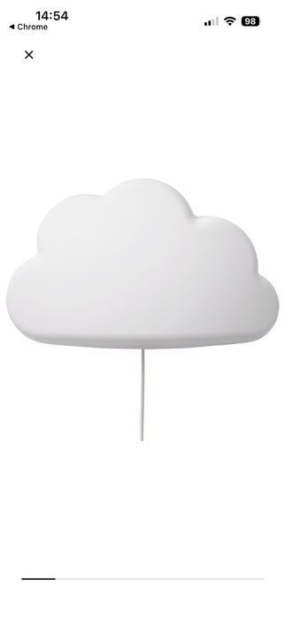 Candeeiro LED de parede, nuvem branco