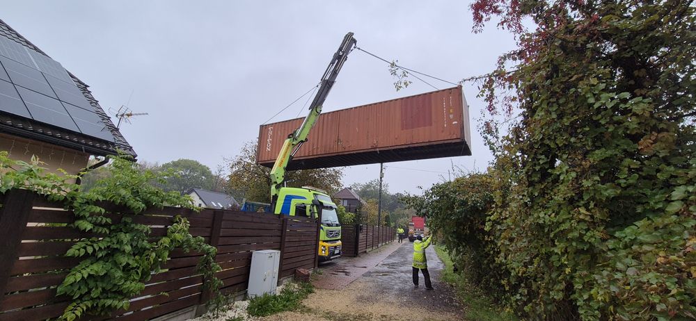 Transport HDS, Miejsce postojowe kontenery, Parking maszyn, plac do w