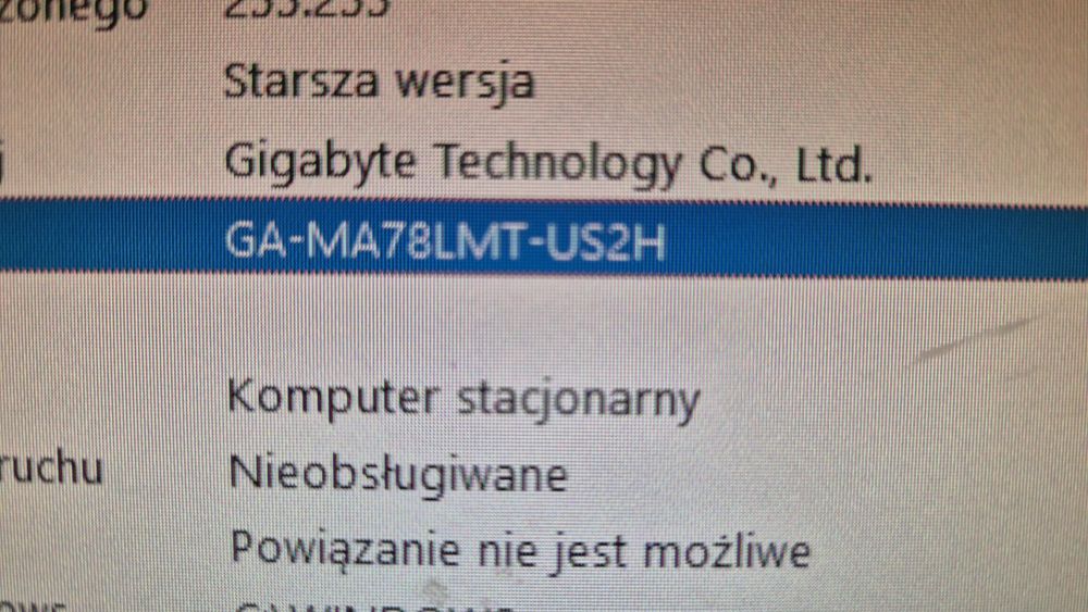 Płyta główna Gigabyty ga-ma78lmt-us2h sprawna