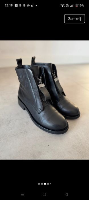 Czarna Botki damskie