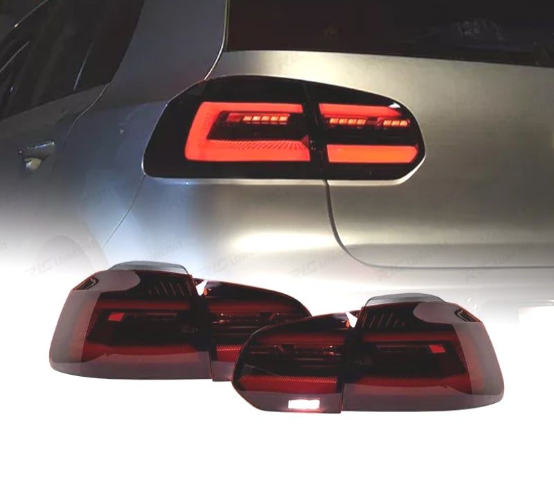 FAROLINS TRASEIROS LED VW GOLF 6 08-12 LOOK MK8