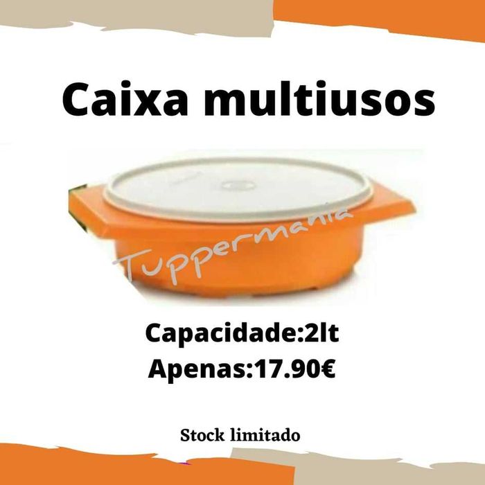 Artigos tupperware em promoção
