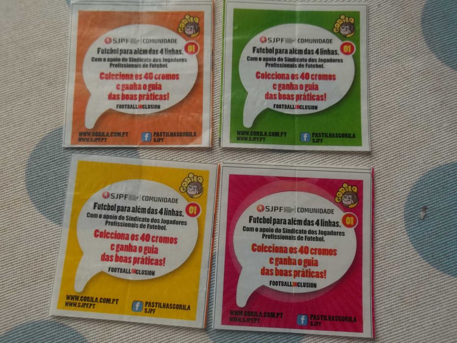 Cromos das Pastilhas elásticas Gorila