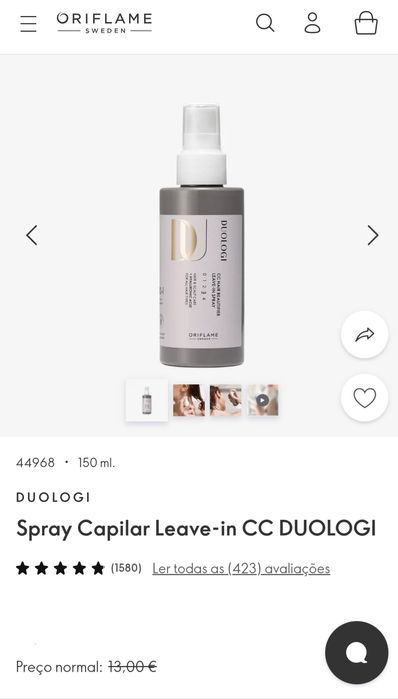 Spray Capilar Leave-in CC Duologi 150ml Oriflame