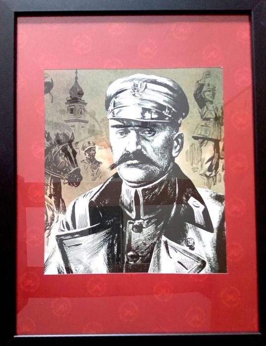 10 -  Obraz  marsz. Józef Piłsudski (30x40)