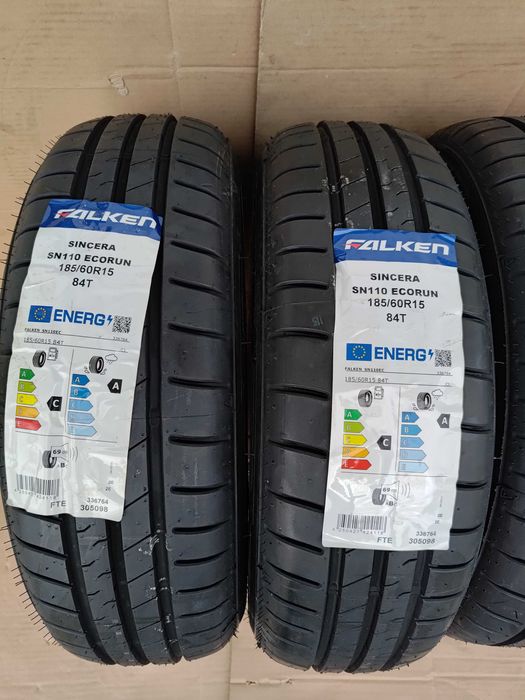すざくさん専用④格安出品！FALKEN SINCERA 185/60R15 Opony letnie Falken Sincera SN110 185/60 R15 84T - 4szt 7mm NOWE
