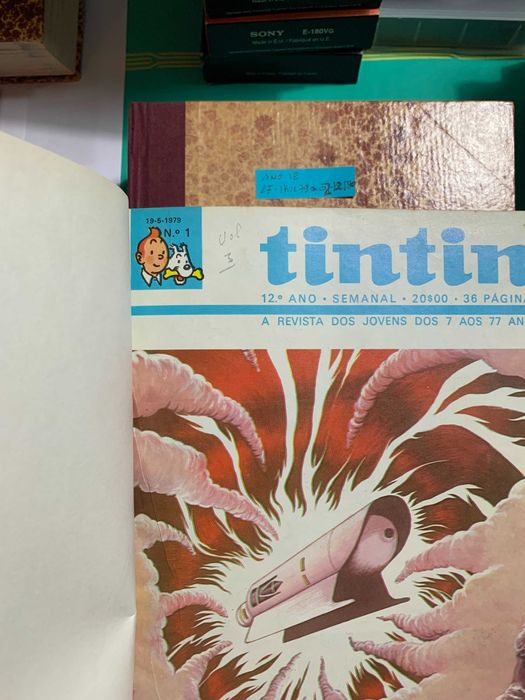 Tintin - vários volumes revistas encadernadas