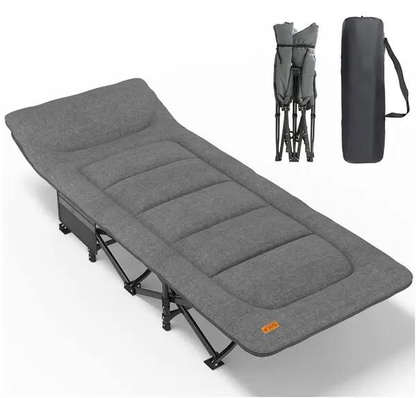 Розкладне ліжко шезлонг WCG CC-S08 + матрац і подушка