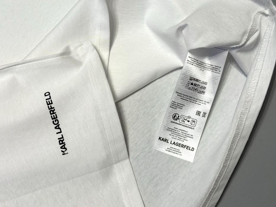 Футболка Karl Lagerfeld оригінал розмір XL оверсайз блакитна