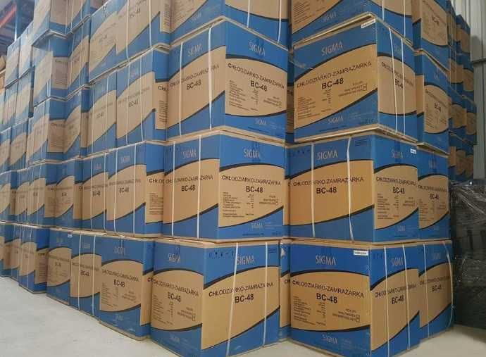 Mini lodówka do Biura Hotelowa BIAŁA 50cm 43L Minibar Podblatowa BC-45