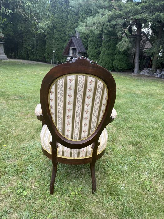 Krzeslo fotel drewniany ludwikowski