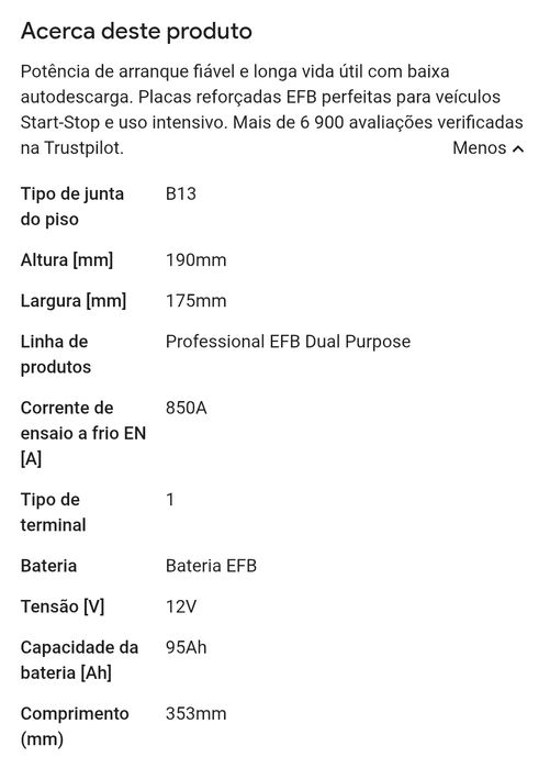 Vendo Bateria 95ah Varta