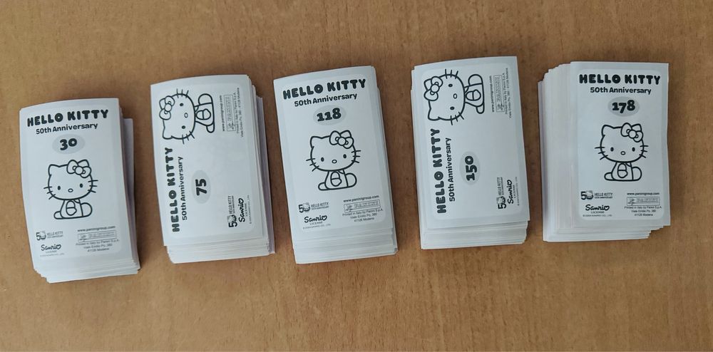 Cromos caderneta “Hello Kitty_50th anniversary”