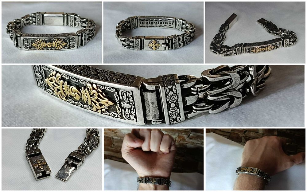 Стильний металевий браслет / Унісекс + подарункова упаковка