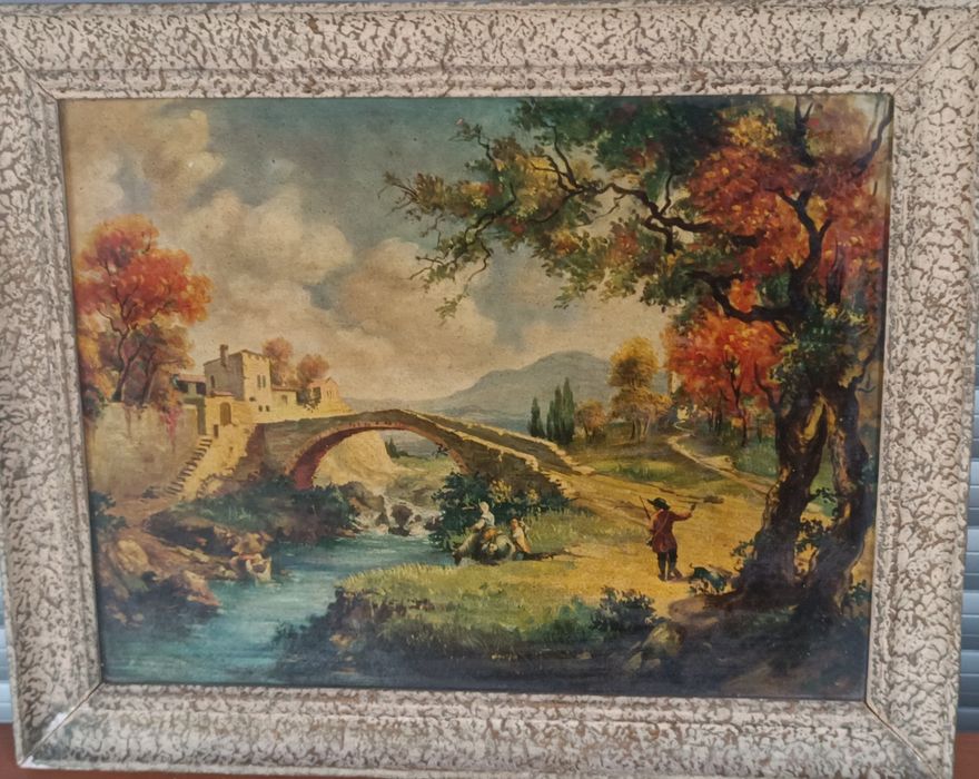 Quadro antigo em bom estado