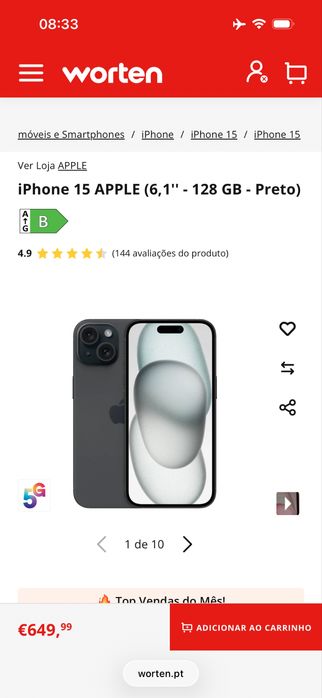 Iphone 15 igual a novo troco
