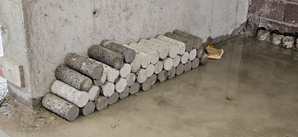 Carotes em betão armado