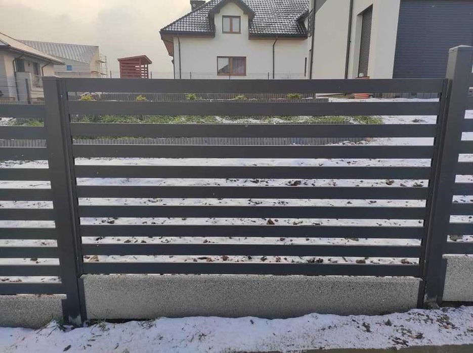 Ogrodzenie aluminiowe, bramy harmonijkowe