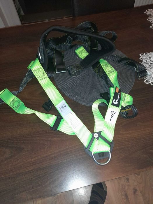 Szelki bezpieczeństwa GLIDER PLUS+ oraz lina 1,5m z karabinkami