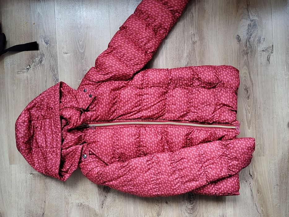 Czerwono-różowa puchowa kurtka r.152 LEMON BERET