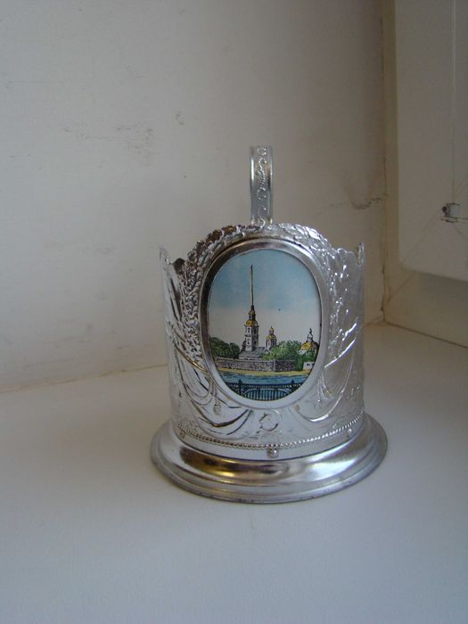 Подстаканник Ленэмальер, Петропавловская крепость, Аврора из СССР.