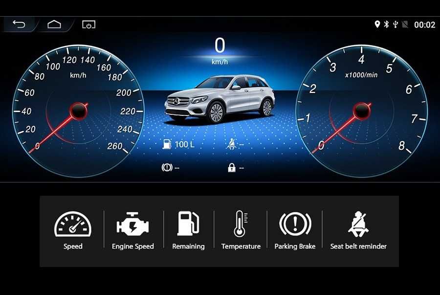 CarPlay Android Auto Radio DAB+ Opcja Bluetooth YouTube Yanosik Android USB GPS WiFi 4G MP3 Mercedes E W212 System NTG4.0 Harman Kardon