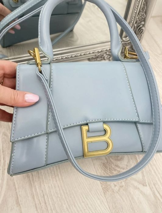 Torebka Balmain babyblue unisex