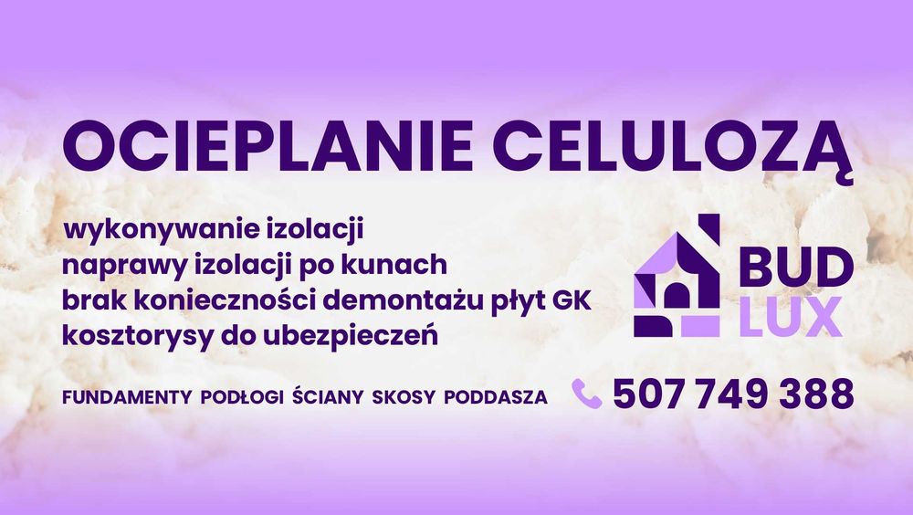 Ocieplanie celulozą poddasza