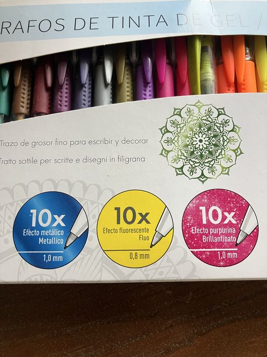 30 canetas de gel