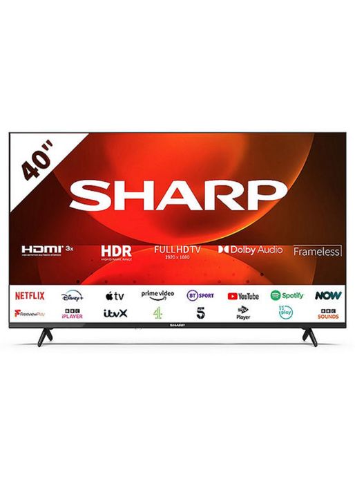Новий телевізор Sharp 40″ (101 см) Full HD, frameless