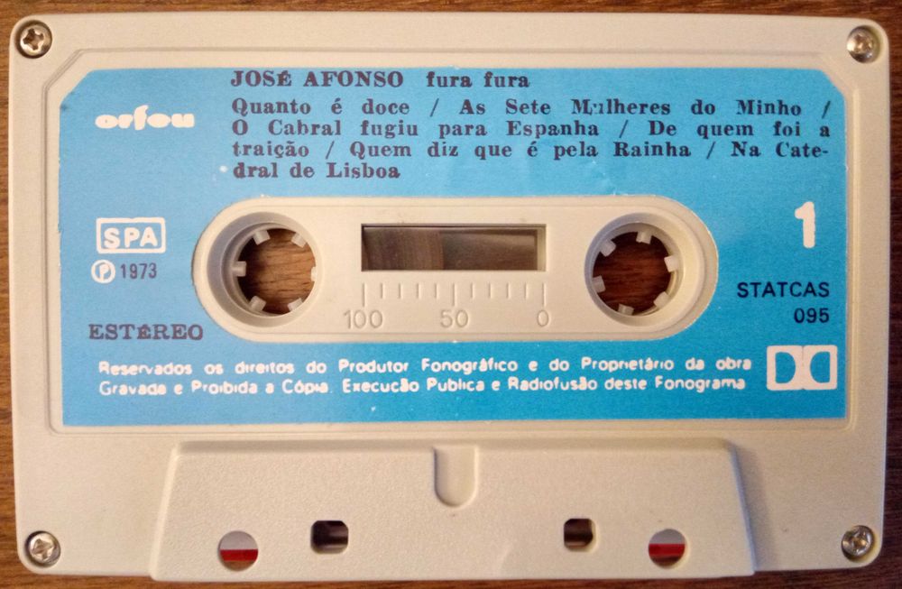 José Afonso	- - - - -		Fura Fura	- - - - -	K7