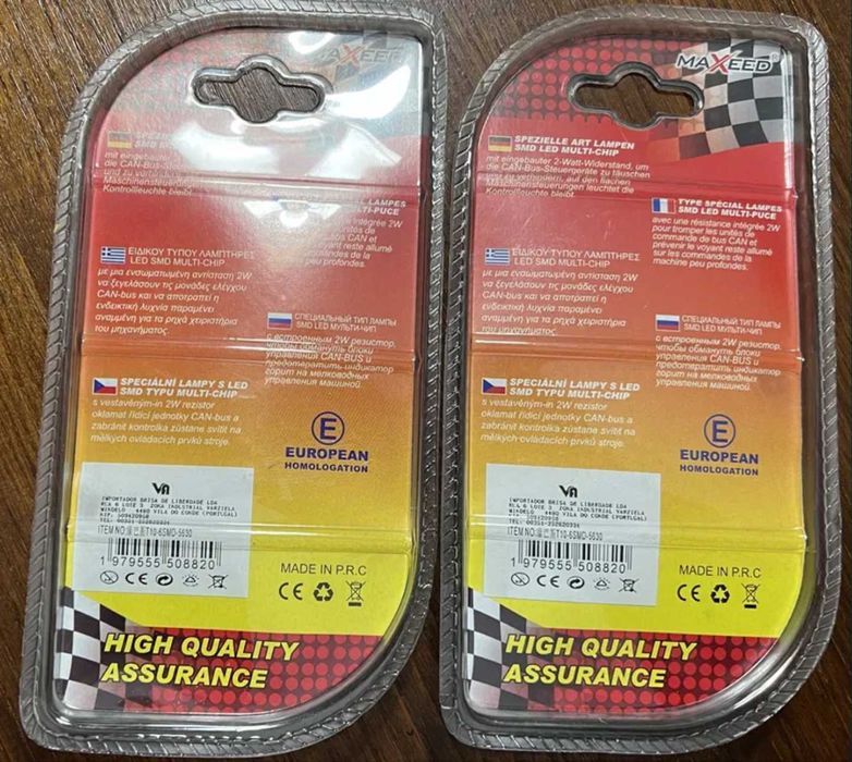 Lâmpadas Minimos Branca LED Auto H1 Novas Seladas