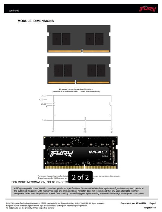 Продам оперативну пам'ять | 2х 8ГБ | 2666 МГц | SO-DIMM DDR4