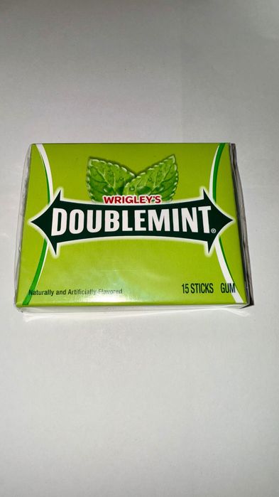 Guma do żucia Wrigley's podwójna mięta - 15 listków org. gumy z USA