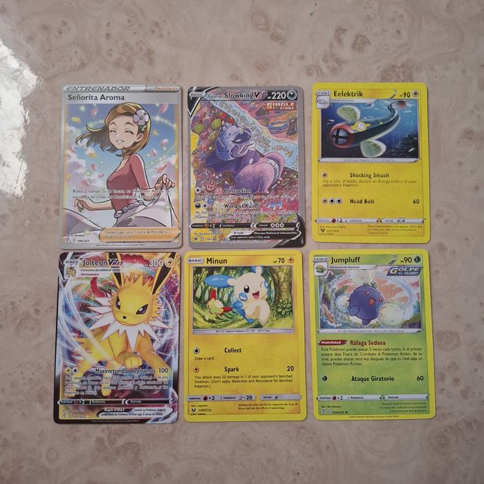 6 Cartas Pokémon