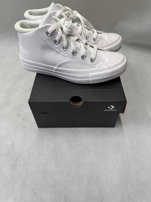 Converse All Star Trampki Damskie Skórzane Białe Rozmiar 37