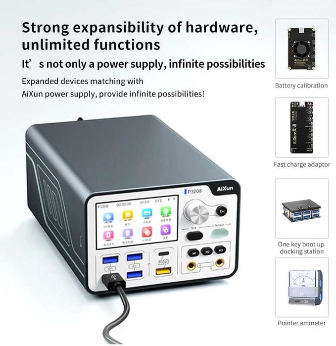 Aixun 320w fonte de alimentação regulada inteligente 32v 8a