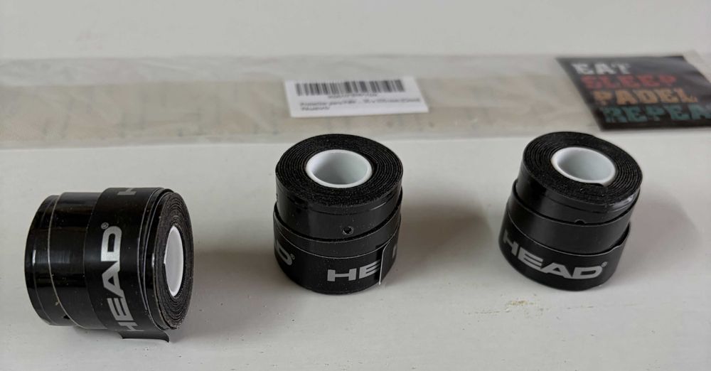 Pack Padel: 3 Fitas Protetoras Head + 1 Protetor Transparente