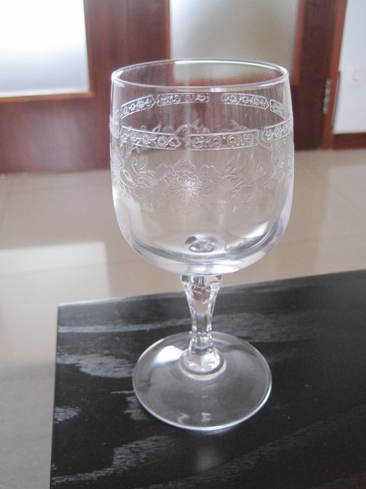 Conjunto de copos de cristal