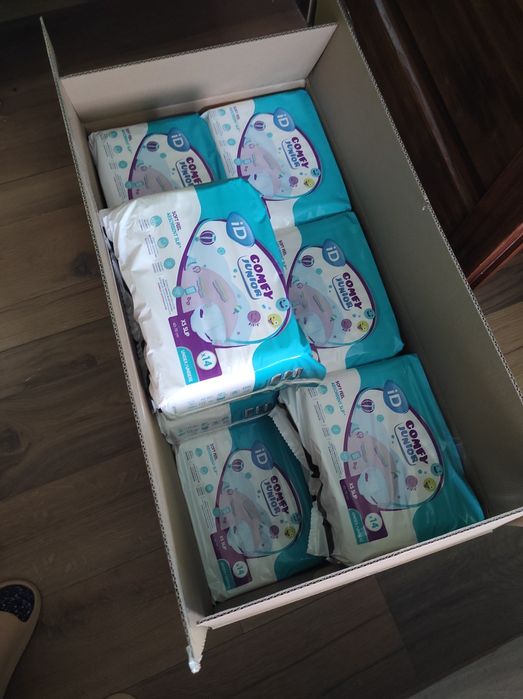 12 opakowań Pieluchy ID Comfy Junior XS dla dzieci