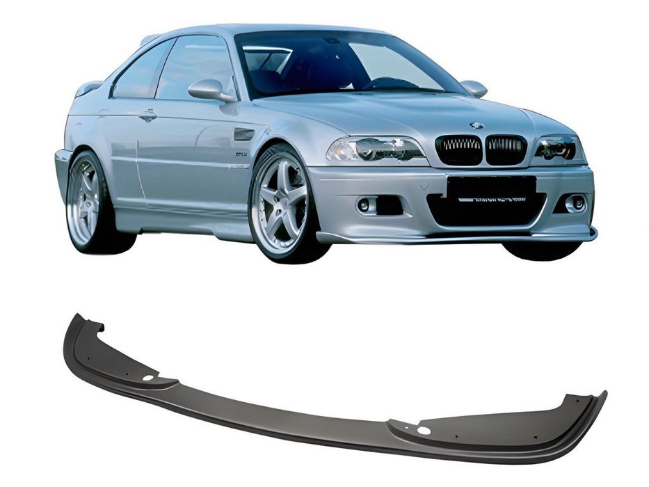 BMW 3 серія E-46 1998-2006 рр. Передня Lip накладка DPT (Для Hamman, чорний глянець)
