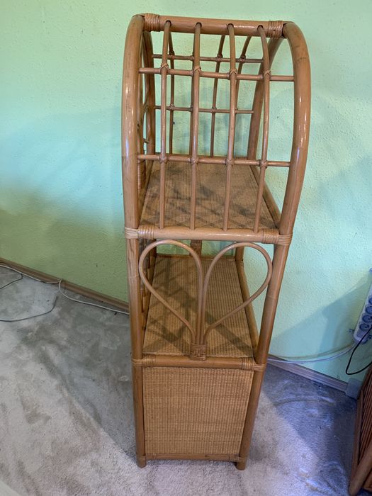 Etażerka ratanowa 600 x 400 x 1420 mm wys , miodowa