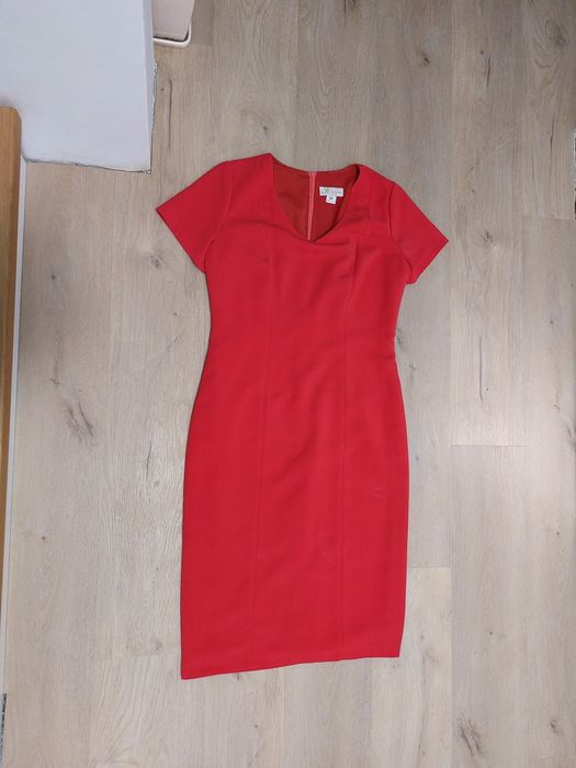 Sukienka damska elegancka firna Krystyna czerwona 38